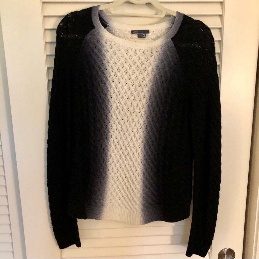 Vince Ombré Cable Knit Sweater